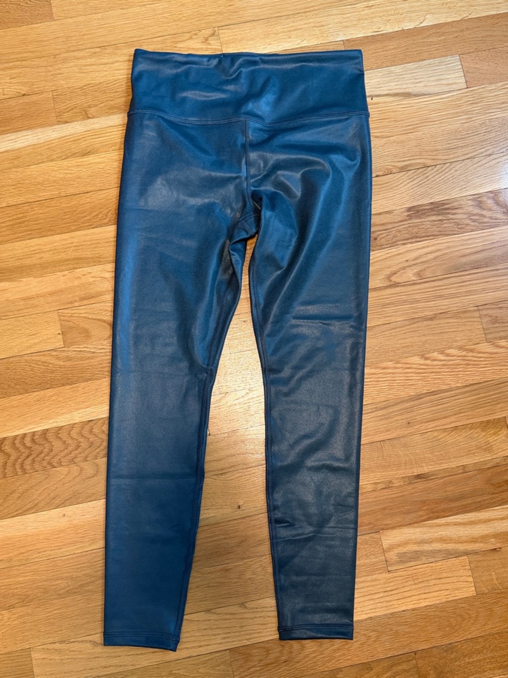 NWOT Athleta Elation Matte-foil Shimmer Dark Green High-Rise Leggings